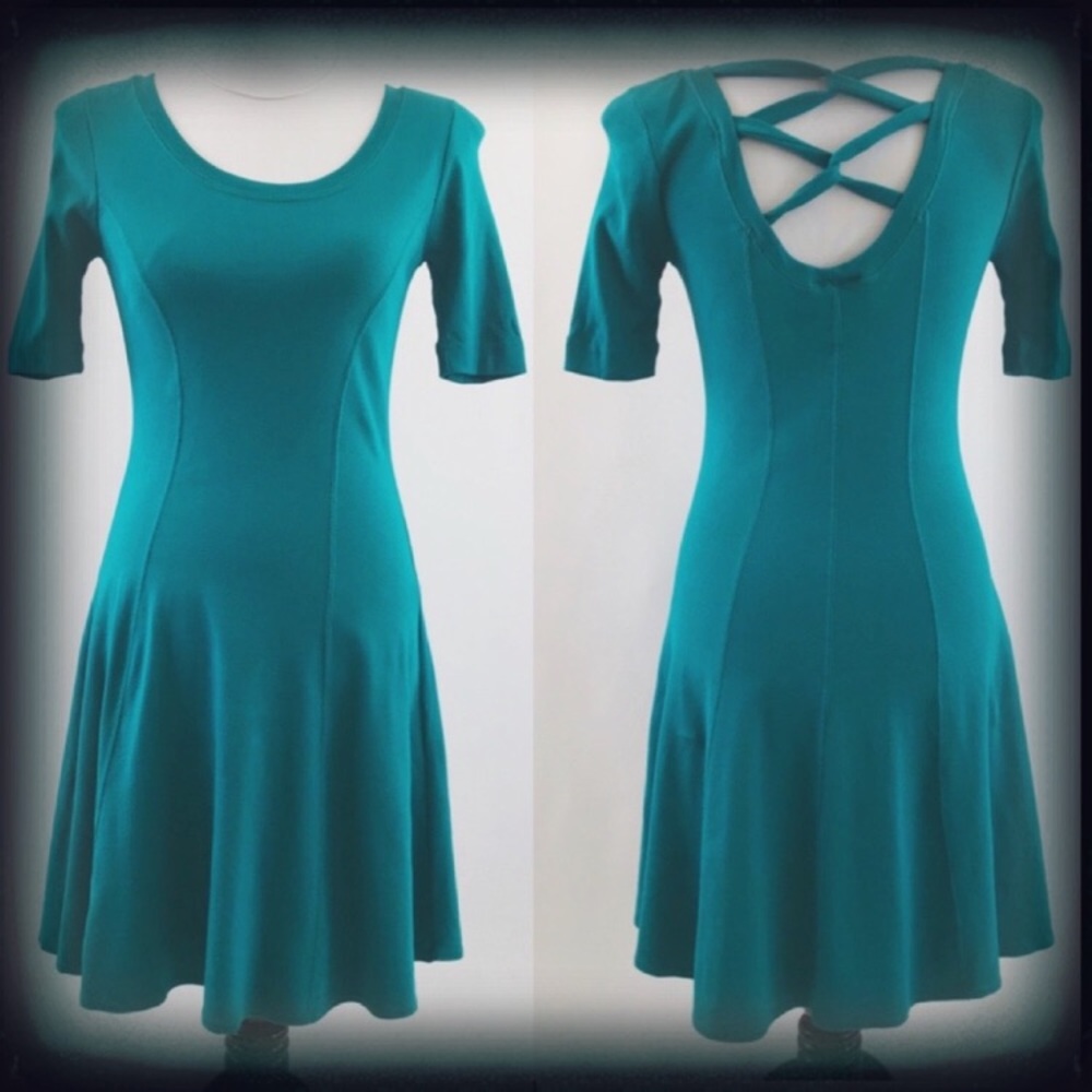 👗 Adorable Vintage Carole Little Teal Dress